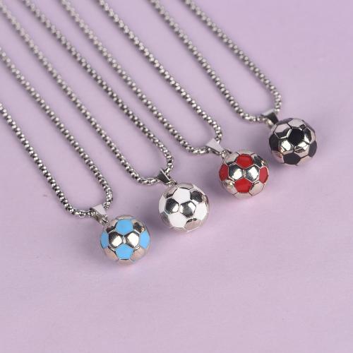 Enamel Zinc Alloy Necklace, with 304 Stainless Steel Chain, Unisex [