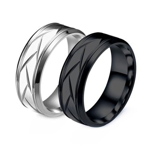 Edelstahl Fingerring, 304 Edelstahl, Vakuum-Ionen-Beschichtung, unisex & verschiedene Größen vorhanden, keine, verkauft von PC