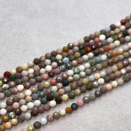 Agate Beads, Alexa Agate, DIY & faceted, multi-colored Approx 38 cm 