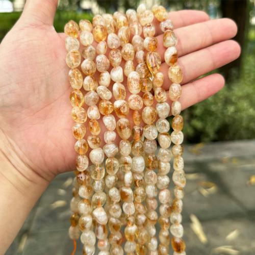 Cristal en jaune naturelles, perles de citrine, pepite, DIY & normes différentes pour le choix Environ 38 cm, Vendu par brin[