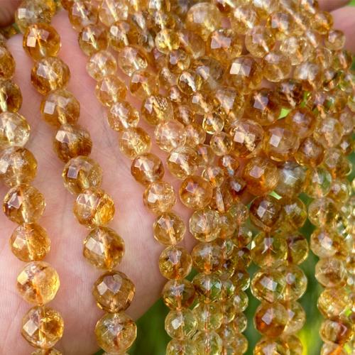 Cristal en jaune naturelles, perles de citrine, DIY & normes différentes pour le choix & facettes Environ 38 cm, Vendu par brin[