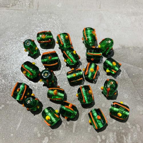 Holprige Lampwork Perlen, DIY & Emaille, keine, 10x14mm, verkauft von PC[