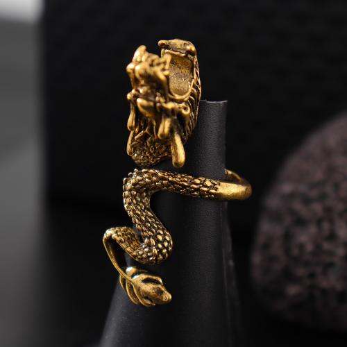 Zinc Alloy Finger Ring, Dragon, fashion jewelry & multifunctional & for man, US Ring 