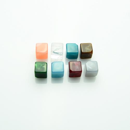 Acrylic Jewelry Beads, Cube, DIY Approx 