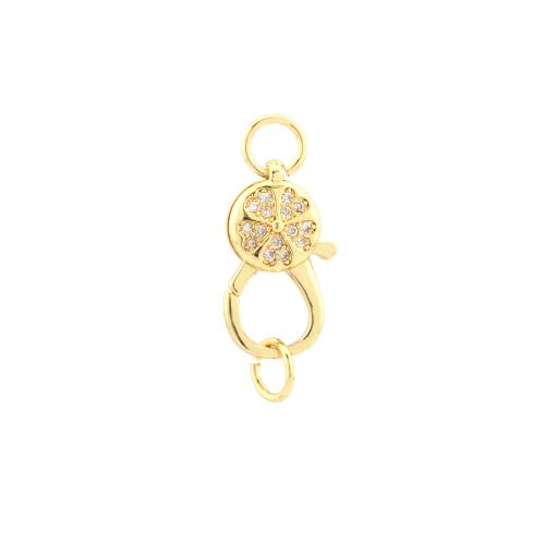 Cubic Zirconia Micro Pave Brass Connector, plated, DIY & micro pave cubic zirconia 