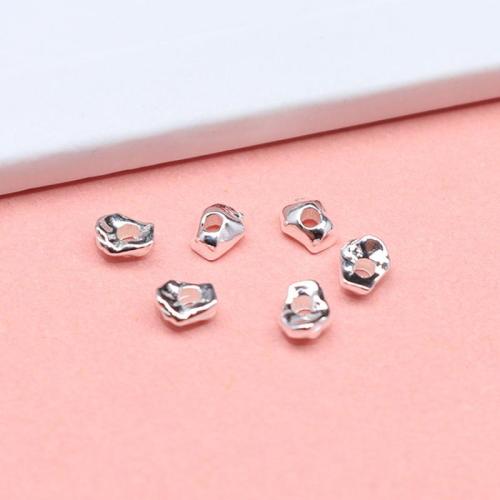 Sterling Silver Spacer Beads, 925 Sterling Silver, DIY, silver color, 3.5mm 