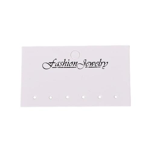 Earring Display Card, Paper white 