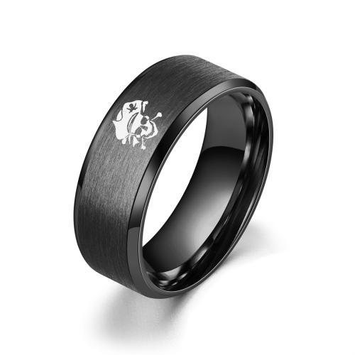 Edelstahl Fingerring, 304 Edelstahl, Vakuum-Ionen-Beschichtung, unisex & verschiedene Größen vorhanden, keine, verkauft von PC