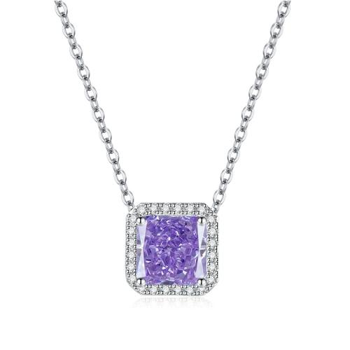 Collier en laiton cubique Zircon Micro Pave, Placage, pavé de micro zircon & pour femme, plus de couleurs à choisir, Vendu par PC