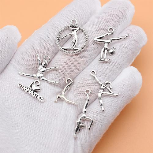 Zinc Alloy Jewelry Pendants, antique silver color plated, DIY 