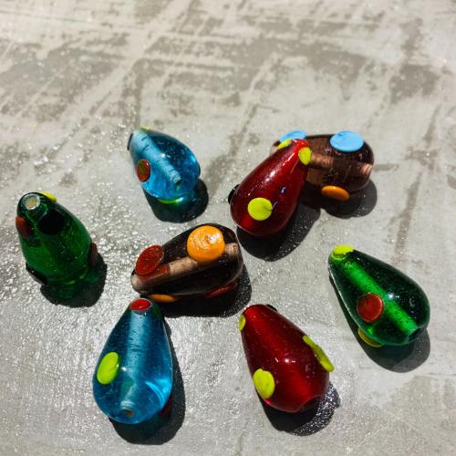 Holprige Lampwork Perlen, Konische, DIY & Emaille, keine, 15x25mm, verkauft von PC[