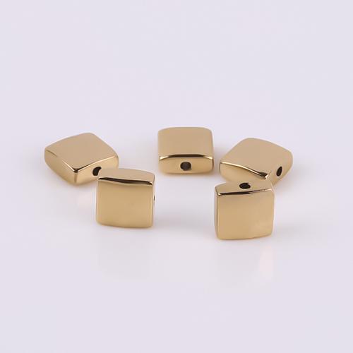 316 Stainless Steel Spacer Bead, Vacuum Ion Plating, DIY, golden, 8mm 