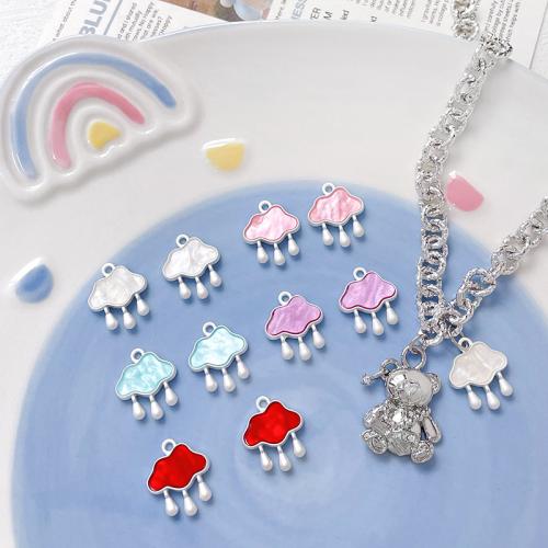 Zinc Alloy Jewelry Pendants, Cloud, plated, DIY 