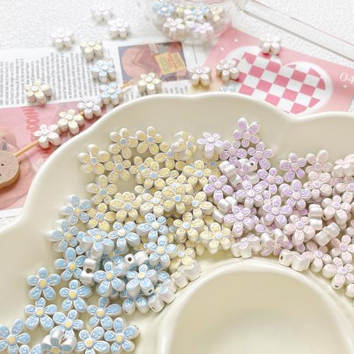 Zinc Alloy Flower Beads, plated, DIY Approx 1.2mm [