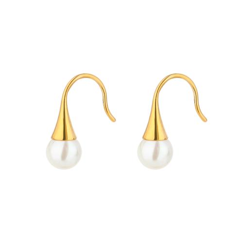 Stainless Steel Drop Earring, 304 Stainless Steel, gold color plated, fashion jewelry & for woman 