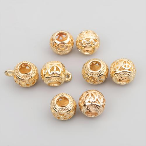 Brass Jewelry Beads, plated, DIY golden 