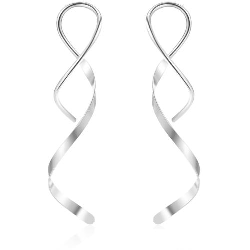 Stainless Steel Drop Earring, 304 Stainless Steel, plated, for woman 50.8mm 