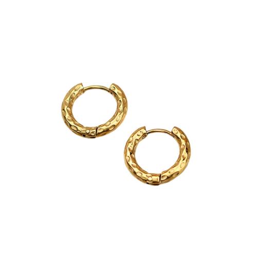 Mens acier inoxydable Hoop boucles d'oreilles, Acier inoxydable 304, Placage, pour femme, plus de couleurs à choisir, 2.5 * 12mm bore, Vendu par PC