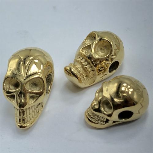 Titanium Steel Spacer Bead, Skull, DIY 