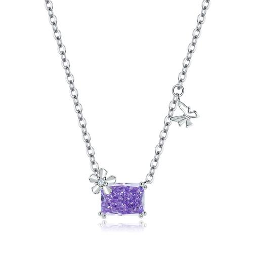 Collier en laiton cubique Zircon Micro Pave, Placage, pavé de micro zircon & pour femme, plus de couleurs à choisir, Vendu par PC