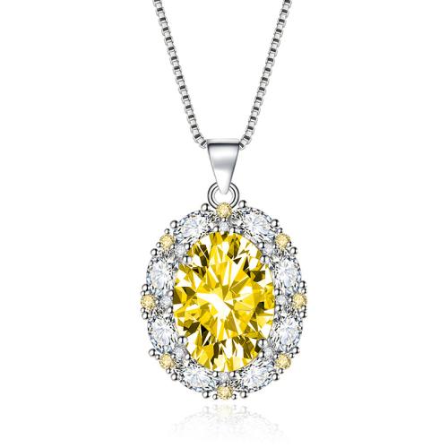 Cubic Zirconia Micro Pave Brass Jewelry Sets, plated & micro pave cubic zirconia & for woman, yellow 