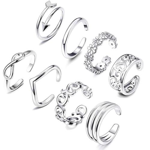 Brass Toe Ring, 8 pieces & for woman 