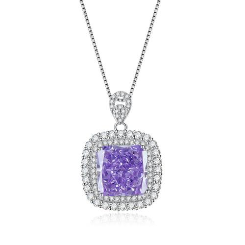 Cubic Zirconia Micro Pave Brass Pendant, plated, DIY & micro pave cubic zirconia 