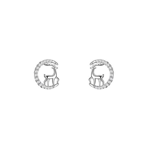 Cubic Zirconia Micro Pave Brass Earring, fashion jewelry & micro pave cubic zirconia & for woman 