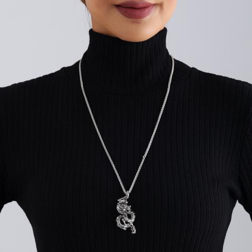 Zinc Alloy Sweater Chain Necklace, plated & for woman & with rhinestone [