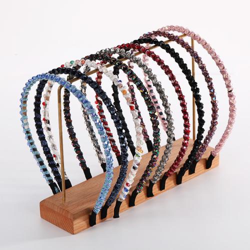 Hair Bands, Crystal, with Zinc Alloy, handmade & for woman cm 