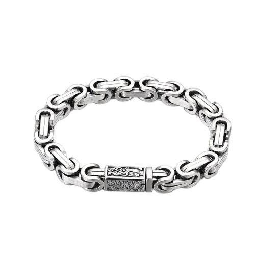 Sterling Silber Armbänder, 925 Sterling Silber, unisex, originale Farbe, Länge:ca. 18 cm, verkauft von PC