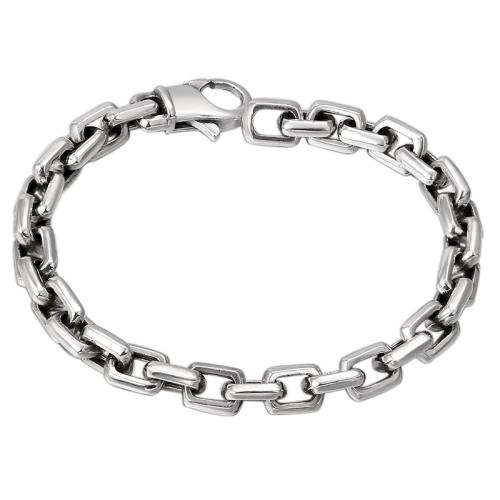 Sterling Silber Armbänder, 925 Sterling Silber, unisex, originale Farbe, Länge:ca. 20 cm, verkauft von PC