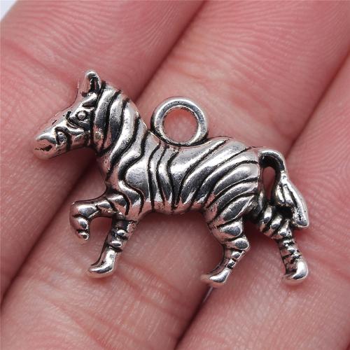 Zinc Alloy Animal Pendants, Horse, plated, DIY 