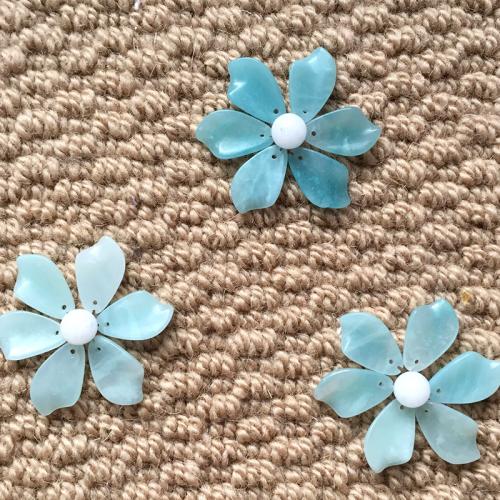 Hair Stick Findings, ​Amazonite​, petals, polished, DIY 