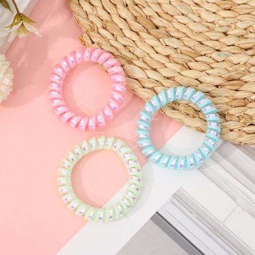 Phone Wire Hair Elastic, Plastic, handmade, for woman 90mm 