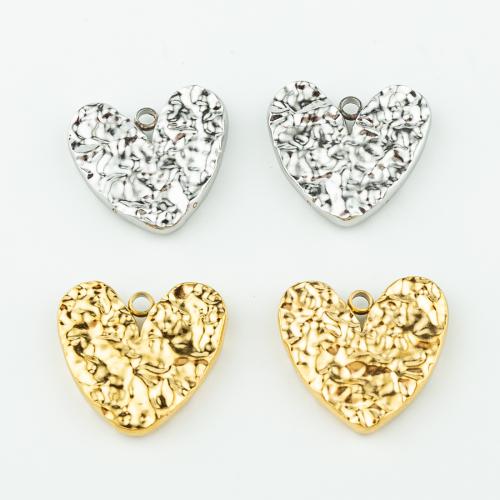 Stainless Steel Heart Pendants, 304 Stainless Steel, Vacuum Ion Plating, fashion jewelry & for woman 