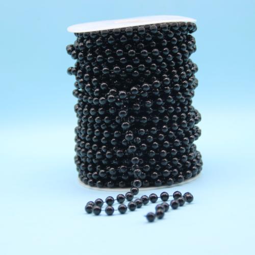 Resin Ball Chain, Round, DIY black 