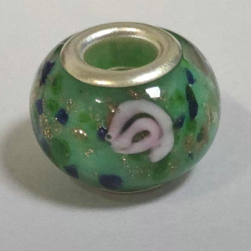 Мода Lampwork Европейский бисера, Лэмпворк, покрыт лаком, DIY, Много цветов для выбора, 10mm, 100ПК/сумка, продается сумка[