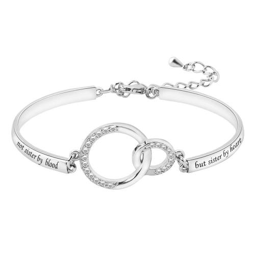 Bracelet cubique en laiton zircon pavent, bijoux de mode & styles différents pour le choix & pavé de micro zircon & pour femme, plus de couleurs à choisir, Vendu par PC[