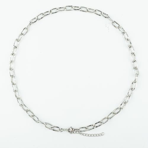 Stainless Steel Chain Necklace, 304 Stainless Steel, Vacuum Ion Plating, fashion jewelry & for woman Approx 48 cm 