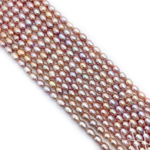 Rice Cultured Freshwater Pearl Beads, DIY Approx 38 cm 