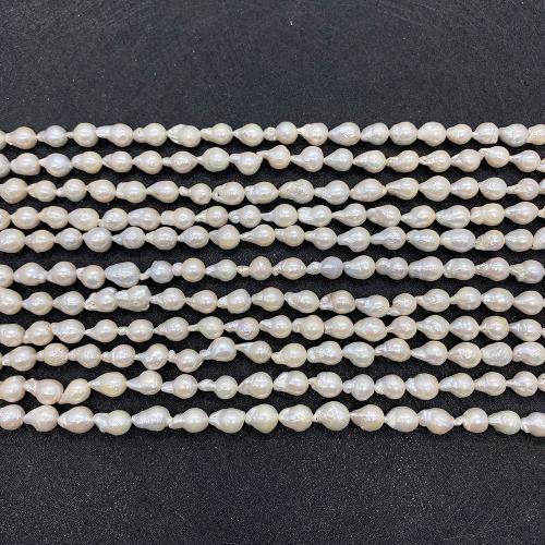 Baroque Cultured Freshwater Pearl Beads, DIY, white mm, Approx 