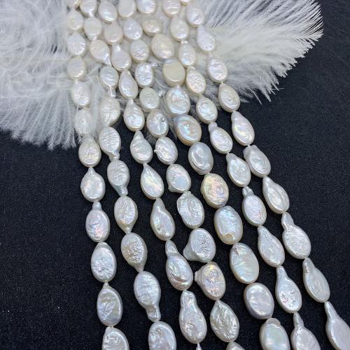 Baroque Cultured Freshwater Pearl Beads, DIY, white Approx [