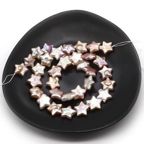 Natural Freshwater Pearl Loose Beads, Star, DIY, multi-colored mm Approx 38 cm 