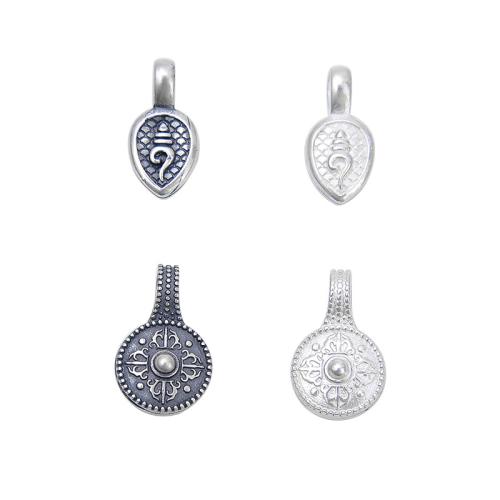 Pendentifs en argent, argent sterling 925, DIY & styles différents pour le choix, plus de couleurs à choisir, Vendu par PC