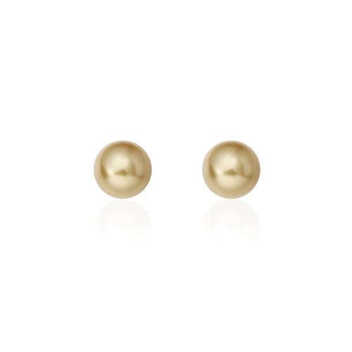 Plastic Stud Earring, Plastic Pearl, fashion jewelry & for woman, golden 