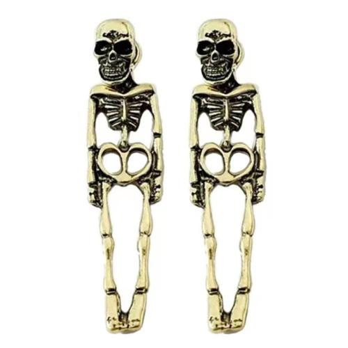 Zinc Alloy Stud Earring, Halloween Design & fashion jewelry & for woman & hollow 