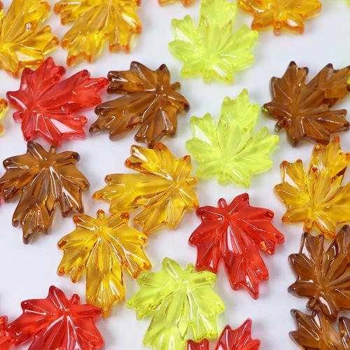 Acrylic Decoration, Maple Leaf, injection moulding, for home and office & DIY 