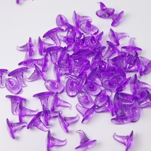 Acrylic Decoration, Hat, injection moulding, Halloween Design & DIY, purple 