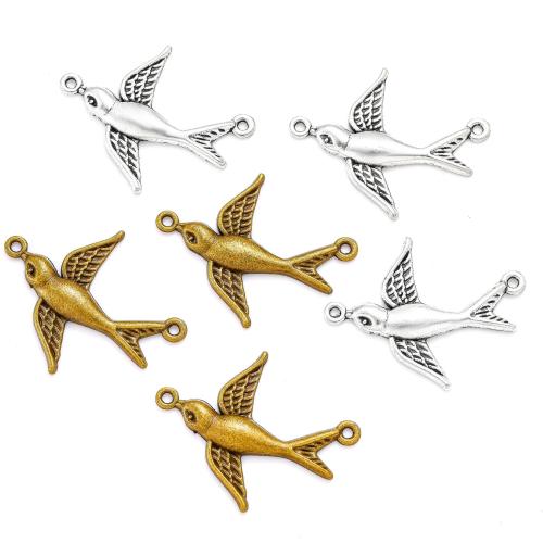 Zinc Alloy Animal Pendants, swallow, plated, DIY & 1/1 loop 